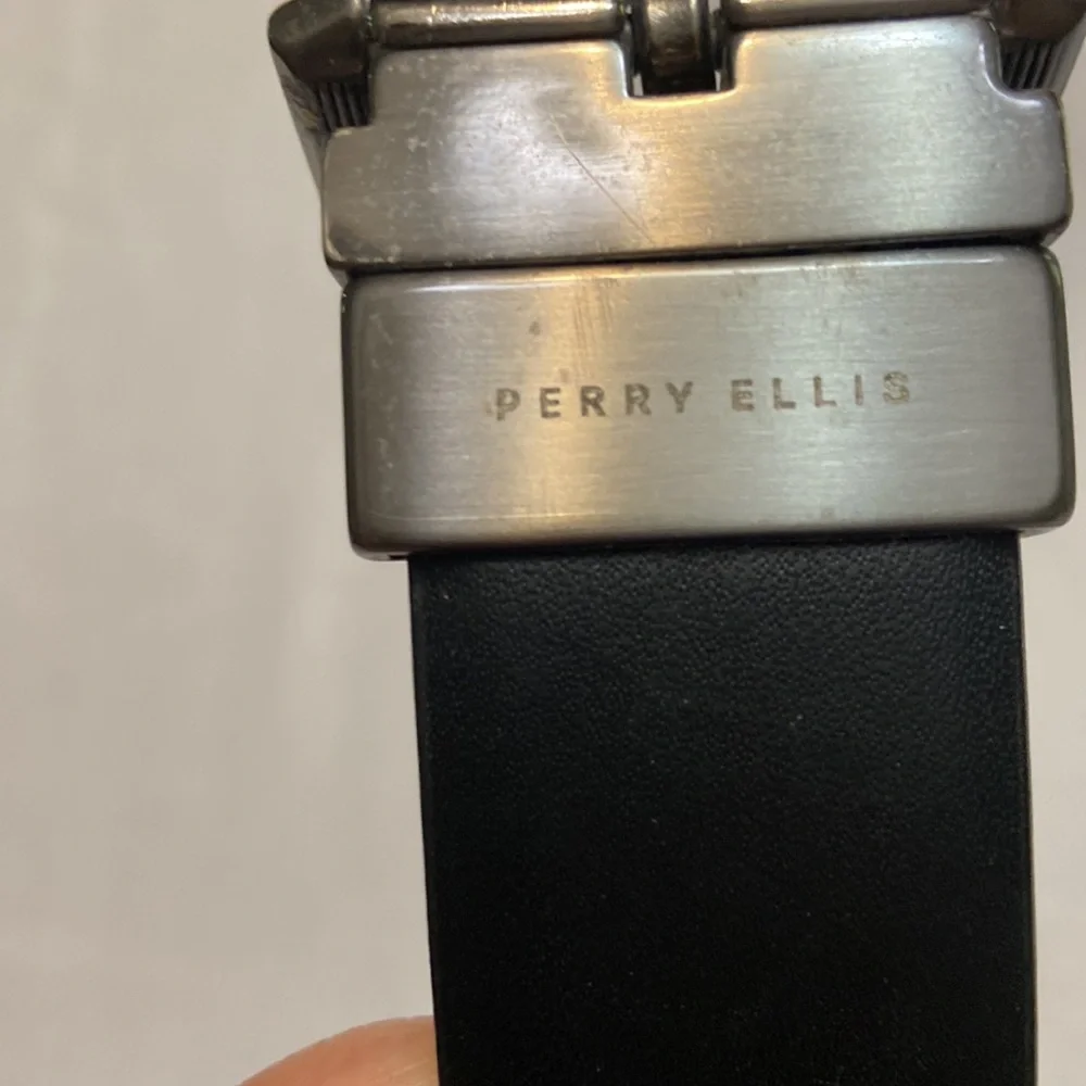 Black/Brown Reversible Dress /Casual Bonded Leather Large Mens Belt Size 54